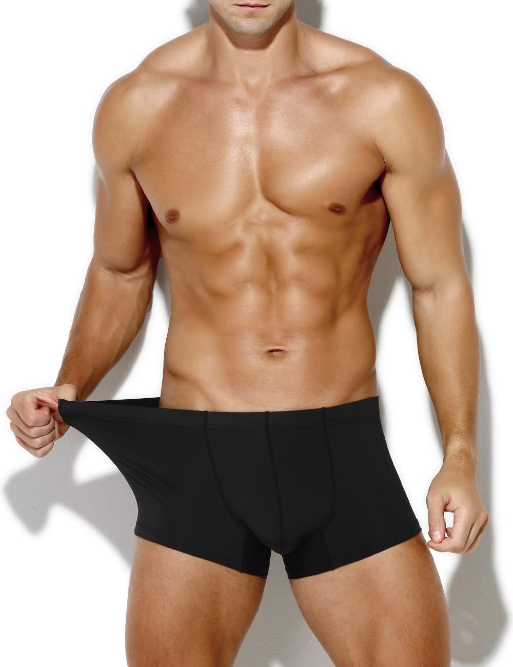 Men's Sexy Silky Trunks Underwear Boxer Briefs 1 Pack - Image 2